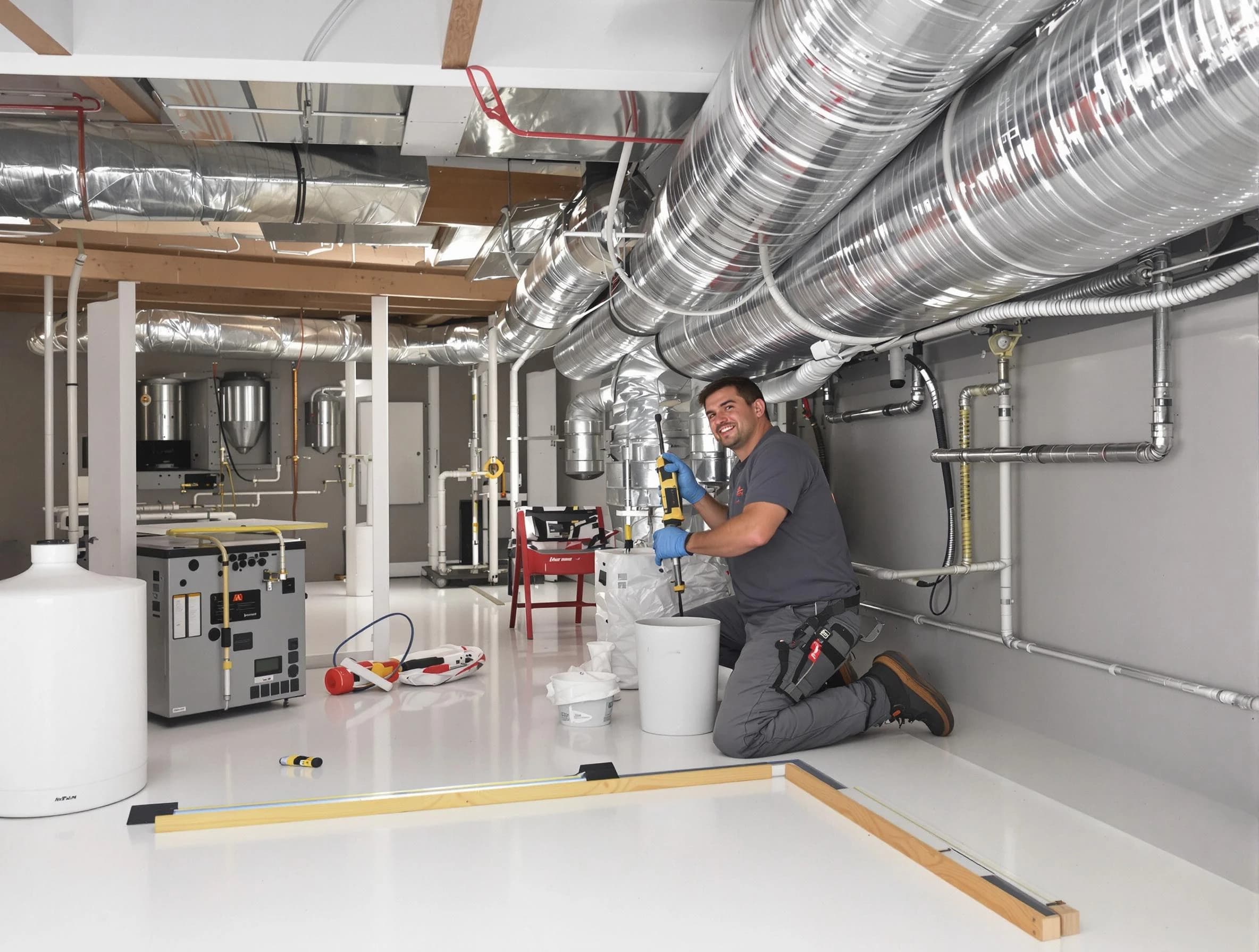 Professional duct sealing service by Clarksville Air Duct Cleaning in Clarksville