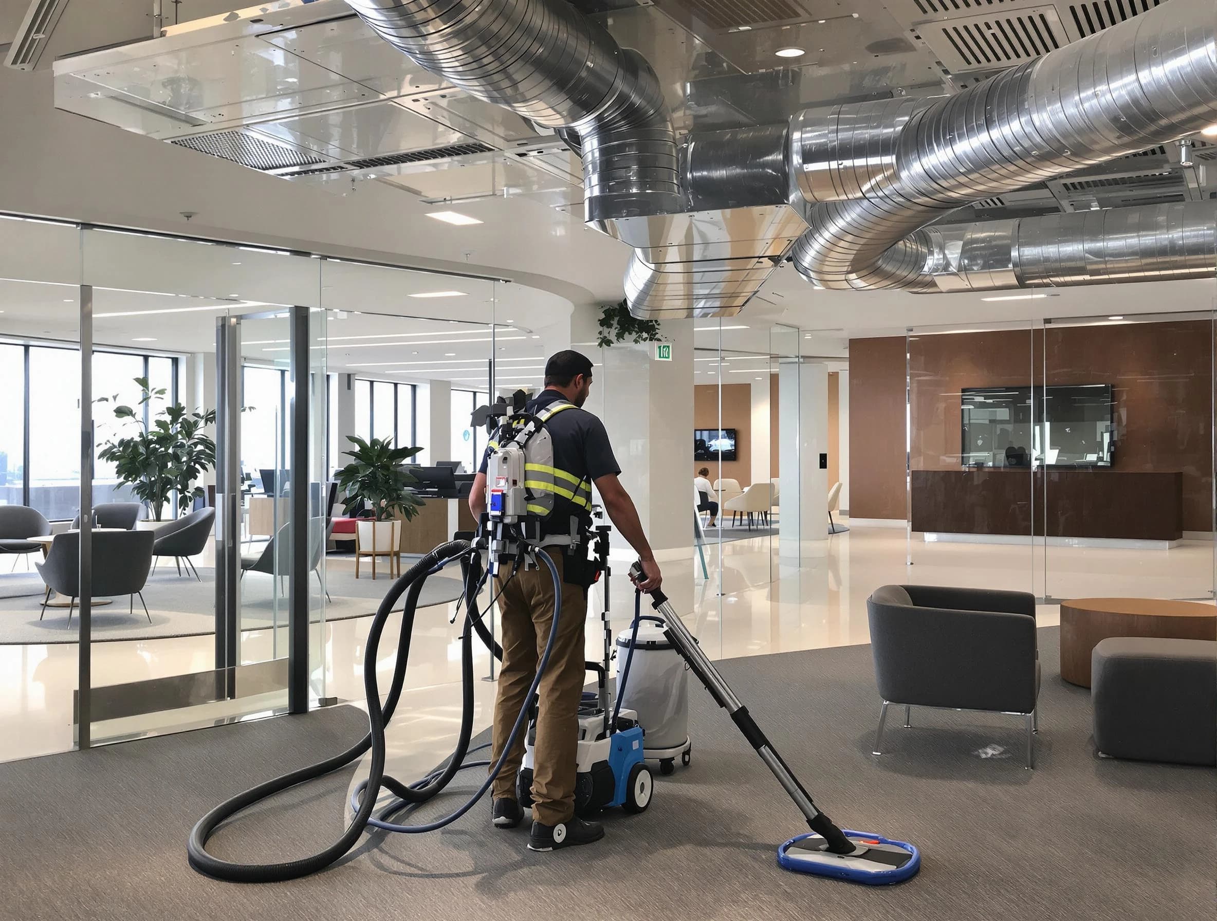 Commercial duct cleaning service by Clarksville Air Duct Cleaning in Clarksville