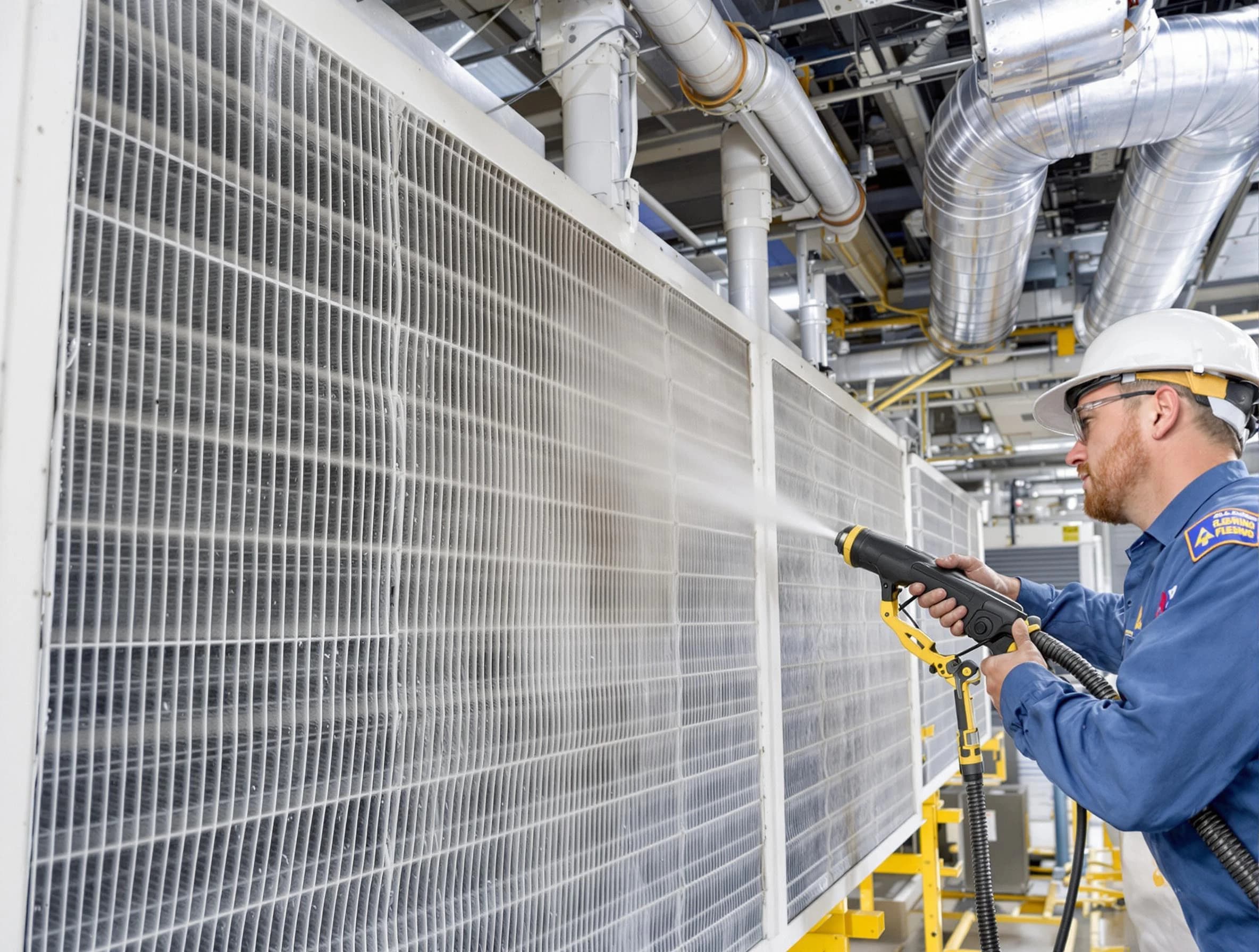 Professional commercial coil cleaning by Clarksville Air Duct Cleaning in Clarksville