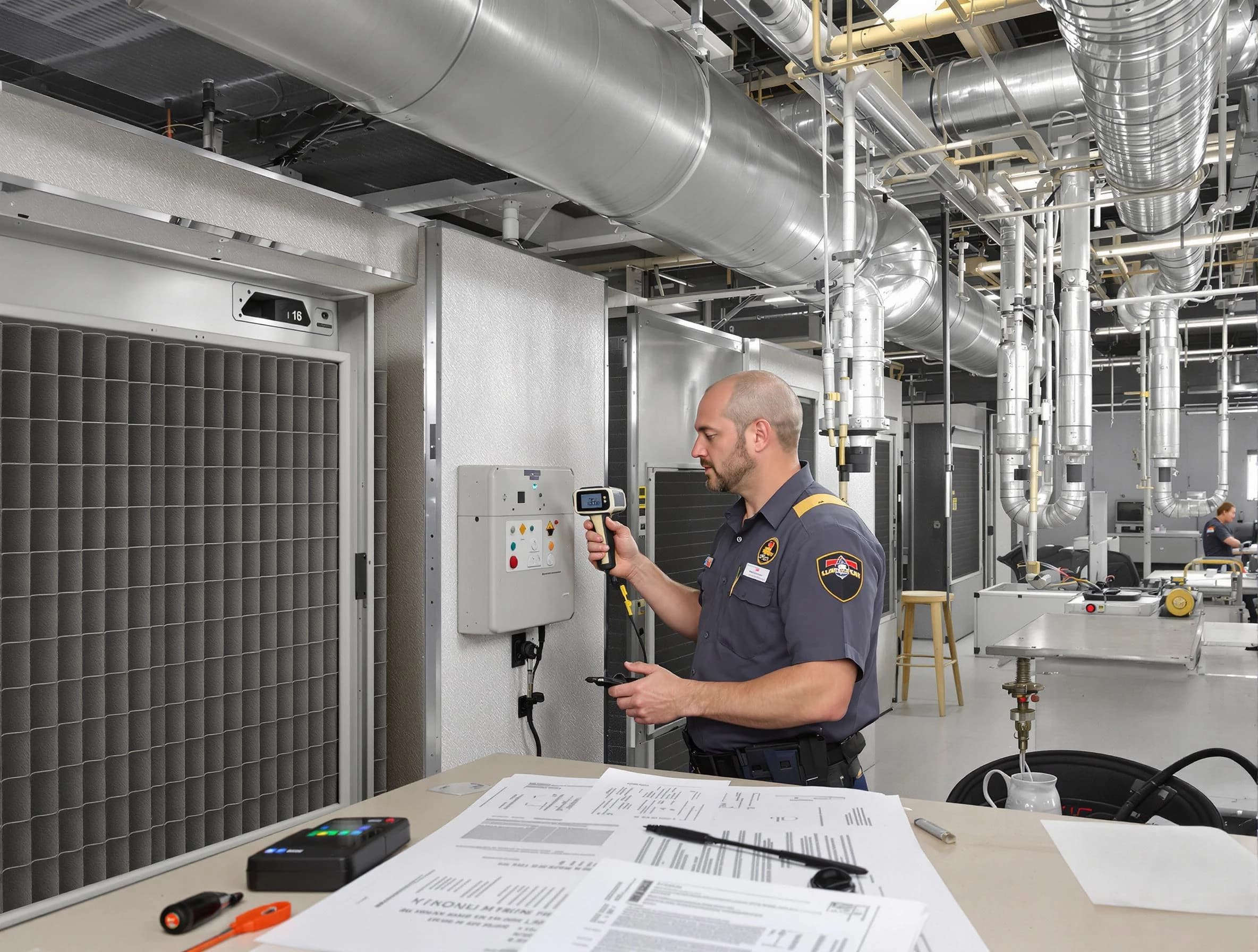 Professional filter system inspection by Clarksville Air Duct Cleaning in Clarksville